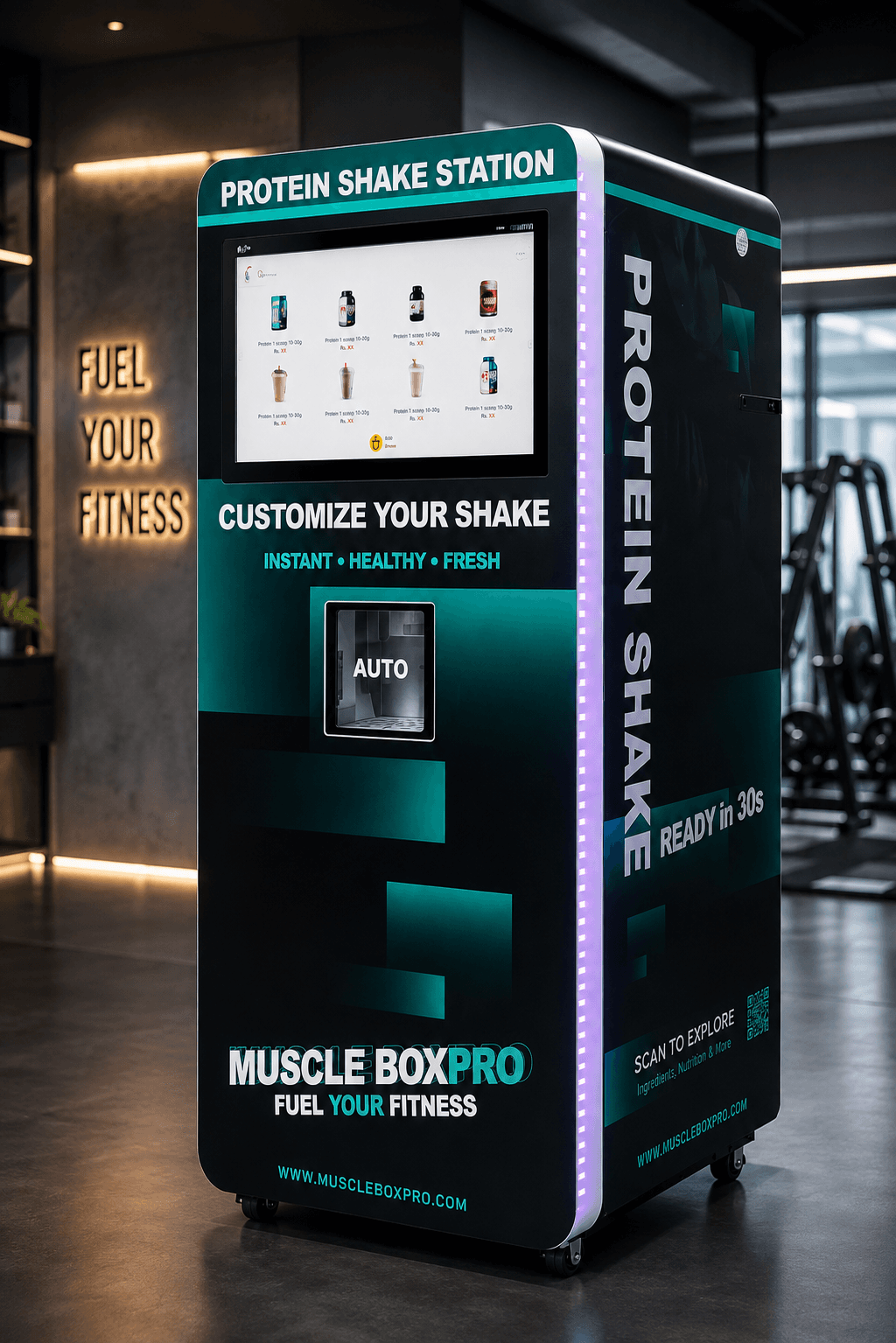 MuscleBoxPro machine in a modern gym